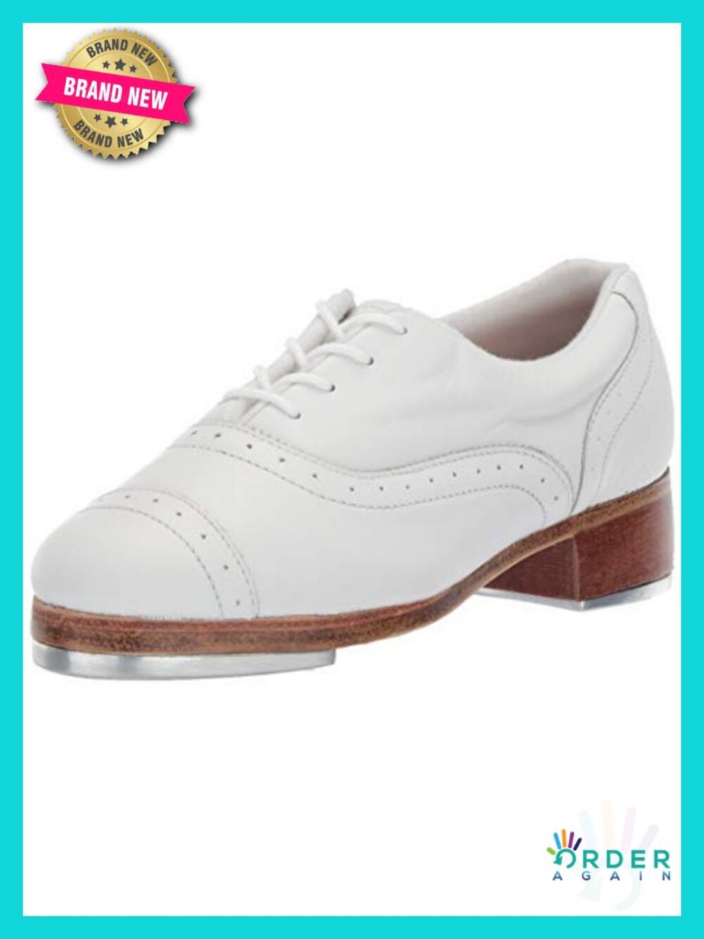 Women's Leather Tap Dance Shoes with Built-in Arch Support